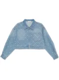 SANDRO rhinestoned jacket - Blue