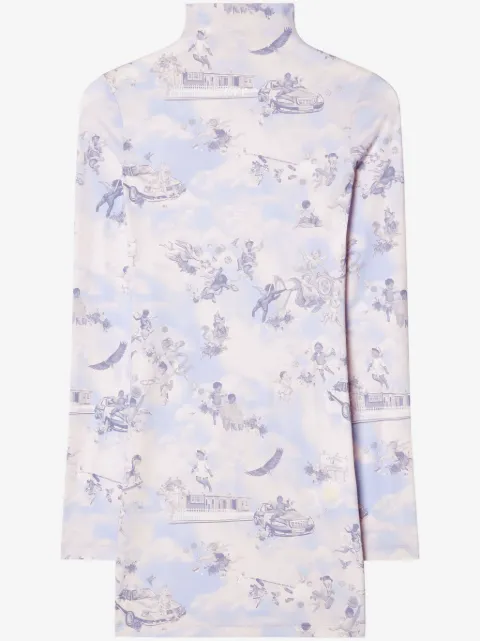 Off-White vestido corto Fresco