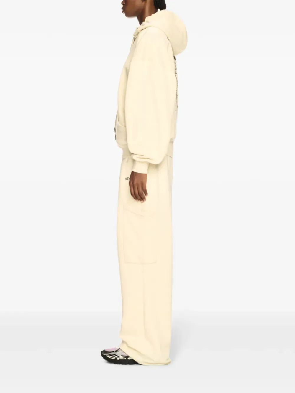  Off-white Rose Valley Hoodie - Neutrals 
