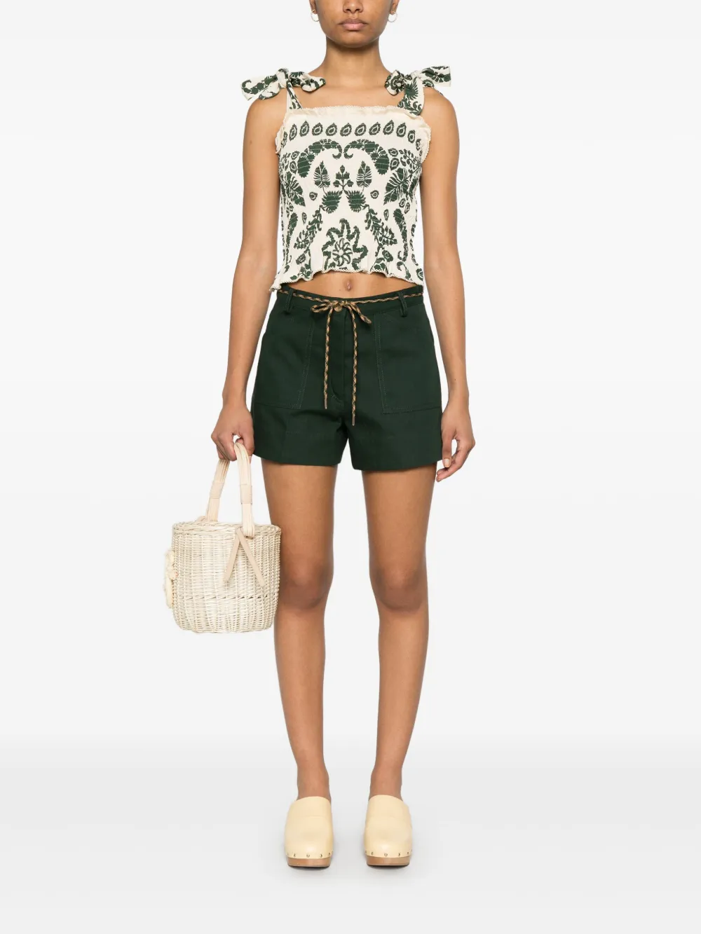 SANDRO Furiani shorts - Groen