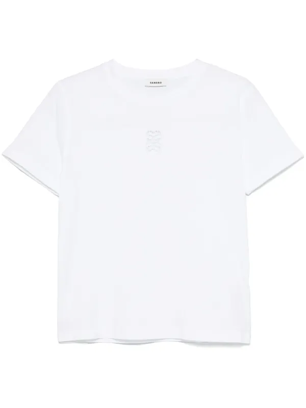 SANDRO 売れ筋商品|||サンドロ Tシャツ トップス レディース T-shirts White 25837721_57690108_600.jpg