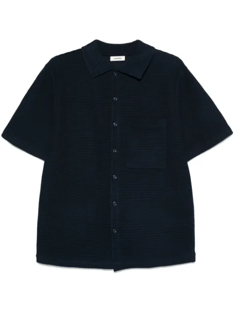 SANDRO waffle-knit shirt