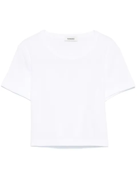 SANDRO cropped T-shirt
