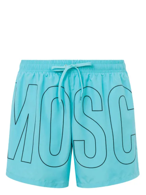 Moschino logo-print swim shorts