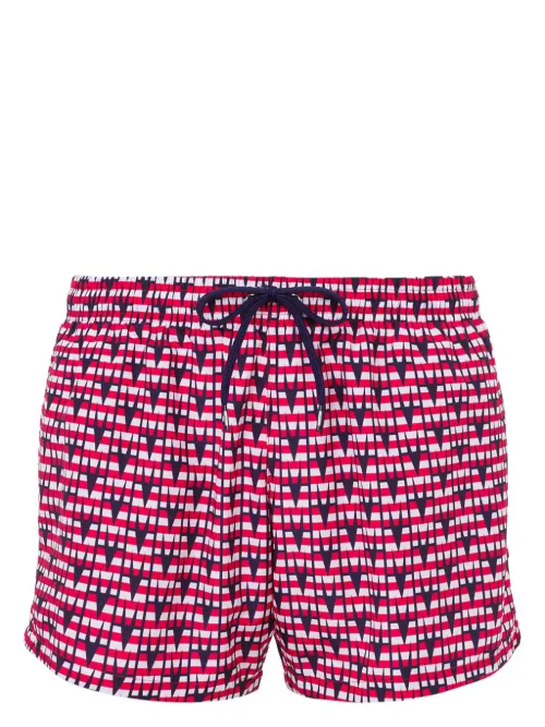 Short de bain à imprimé abstrait - Moschino - Modalova