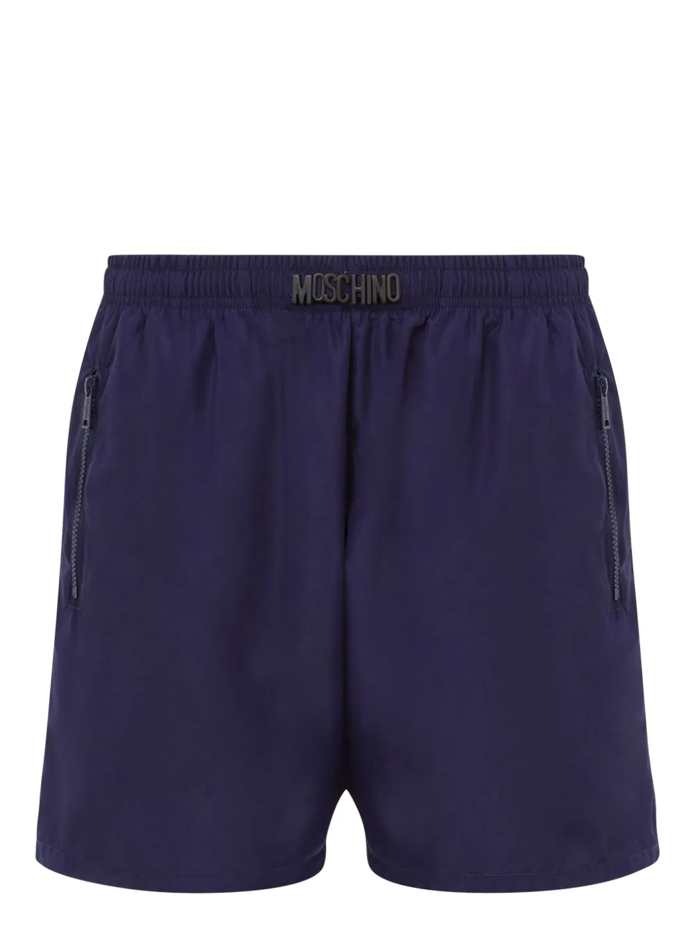 Moschino logo-patch swim shorts | Blue | Image 1