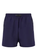 Moschino logo-patch swim shorts - Blue
