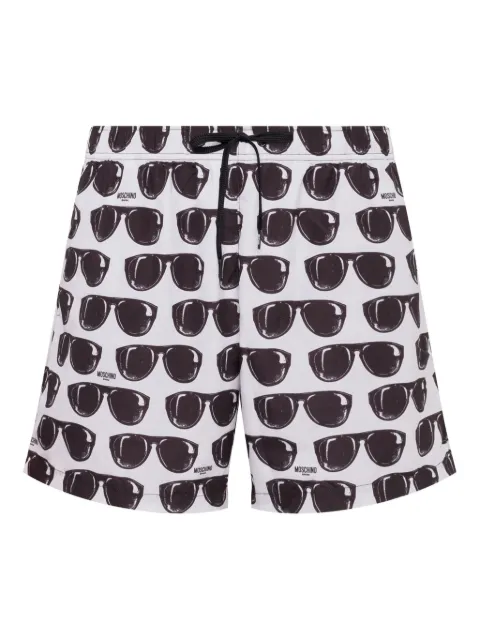 Moschino graphic-print swim shorts 