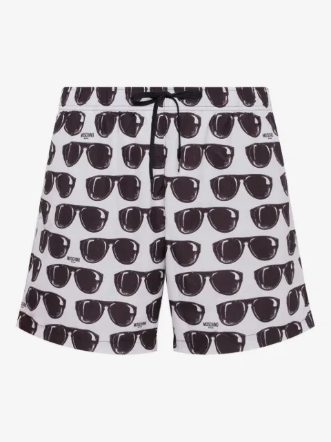 Moschino graphic-print swim shorts