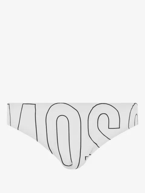 Moschino traje de baño con logo estampado