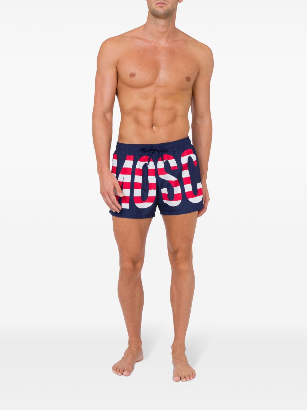 MOSCHINO LOGO-PRINT SWIM SHORTS