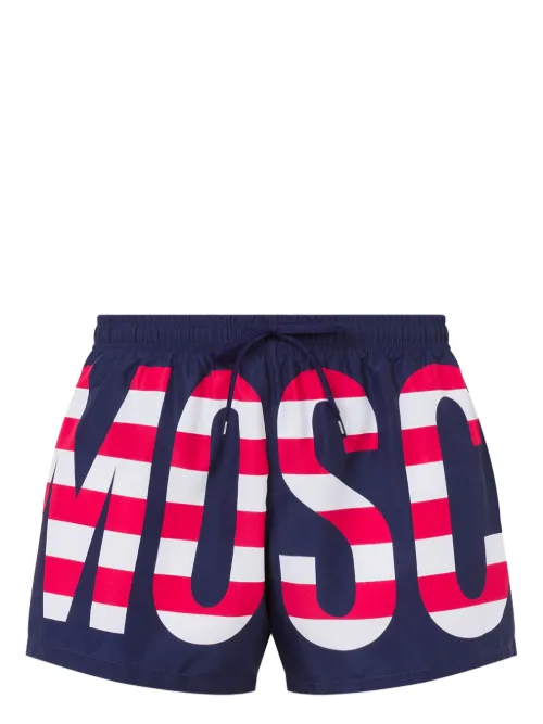 Short de bain à logo imprimé - Moschino - Modalova