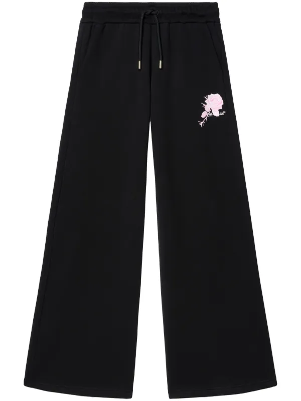 Off-White Roses Arrows Track Pants in Black