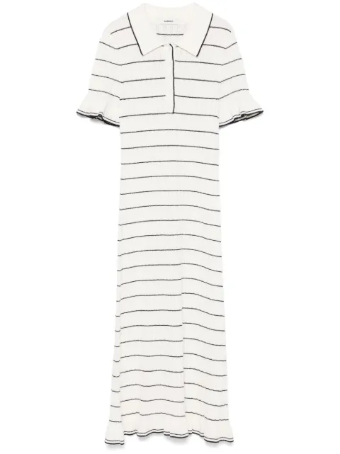 SANDRO striped knitted dress