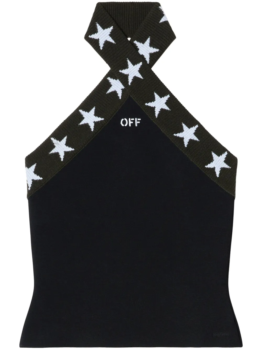 Off-White Star トップ - ブラック Off-White Star トップ - ブラック