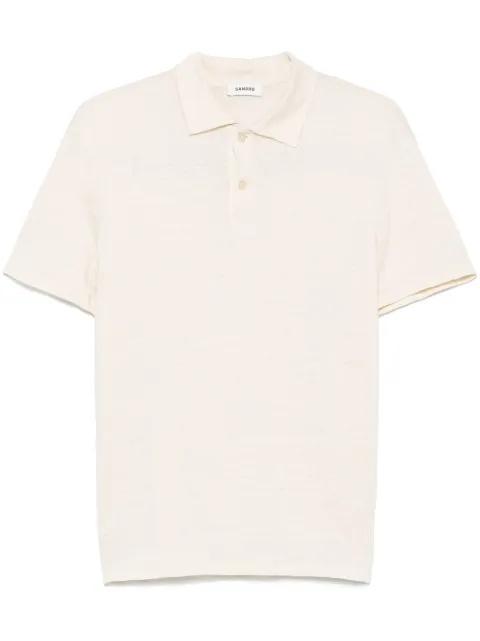 SANDRO playera tipo polo de lino