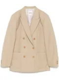 SANDRO double-breasted blazer - Brown