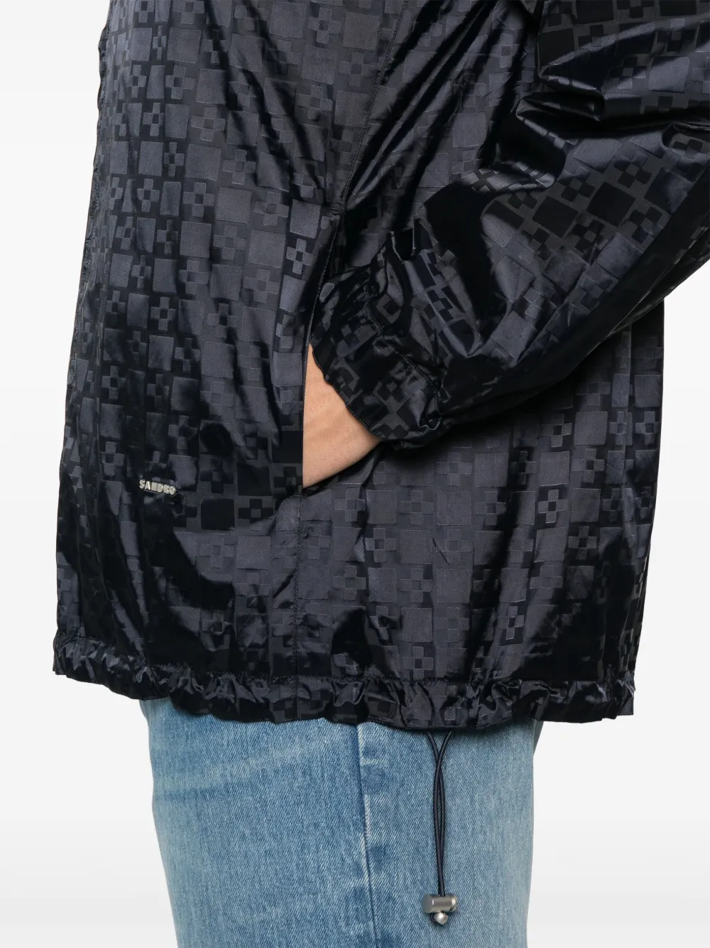 SANDRO Square Cross jack Blauw