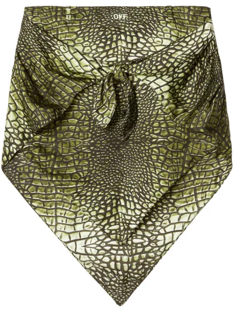 Off-White falda Croco Bandana