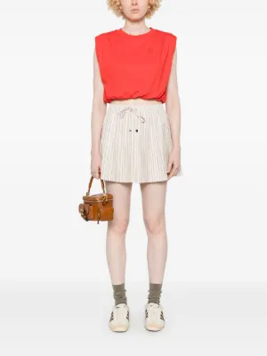 Sandro Paris 本革 レーザースカート