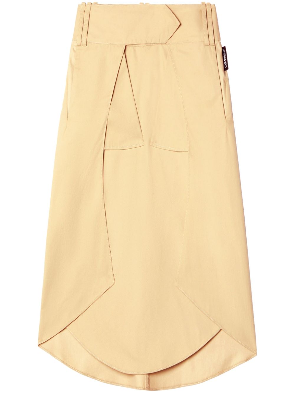 Off-White Savana midi-rok Beige