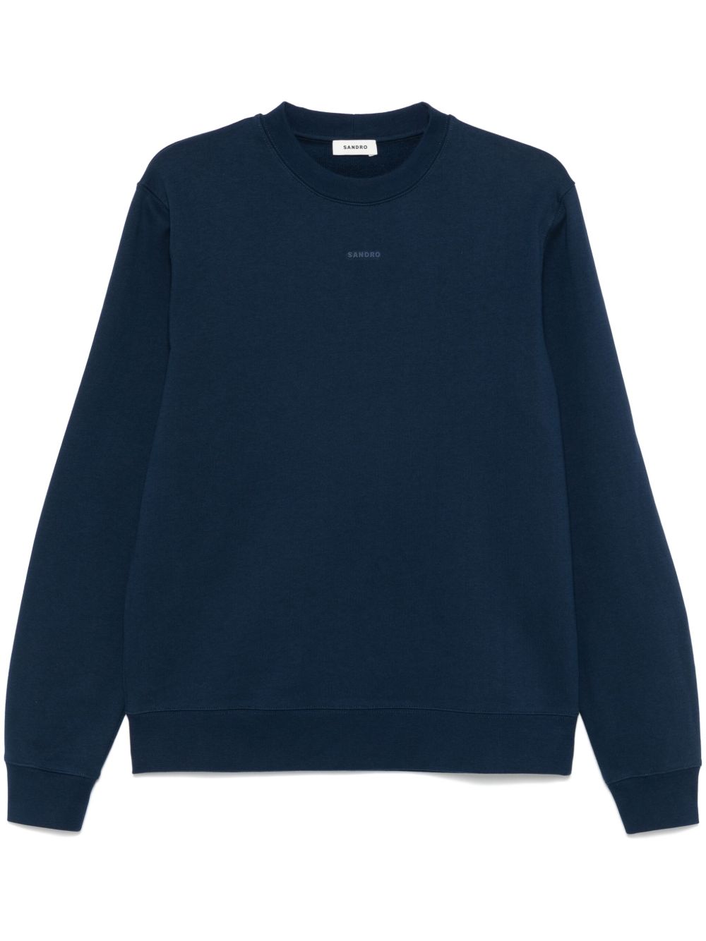 SANDRO logo-lettering sweatshirt - Blue