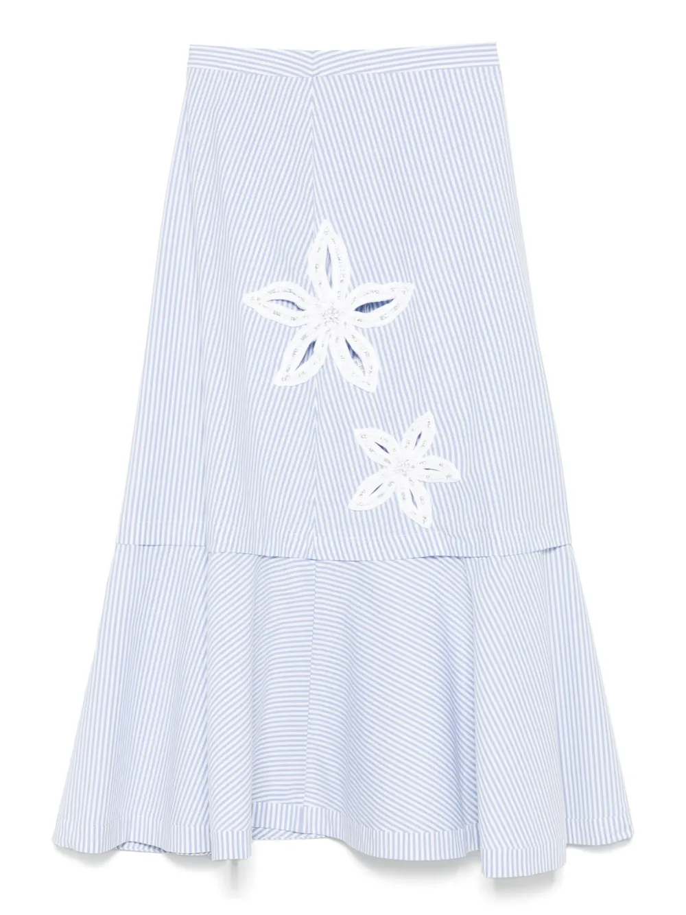 SANDRO jupe à rayures | bleu | Image 1