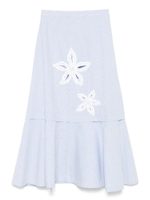 SANDRO striped skirt