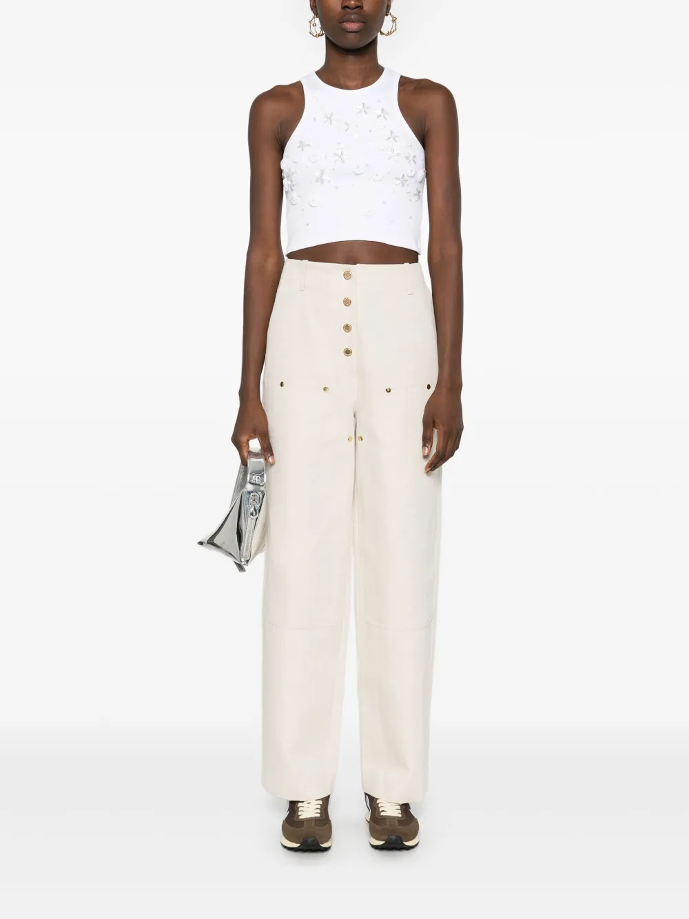 SANDRO sequin-embellished tank top | Vests & Tank Tops | Image 2
