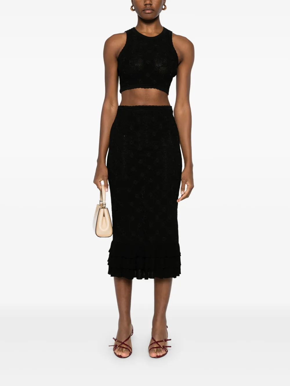 SANDRO floral-embroidered top | Vests & Tank Tops | Image 2