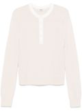 SANDRO press-stud placket sweater - Neutrals