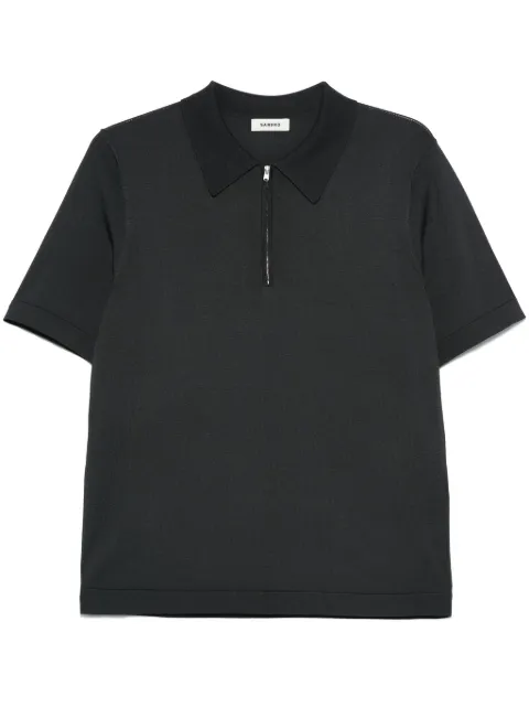 SANDRO playera tipo polo de tejido fino
