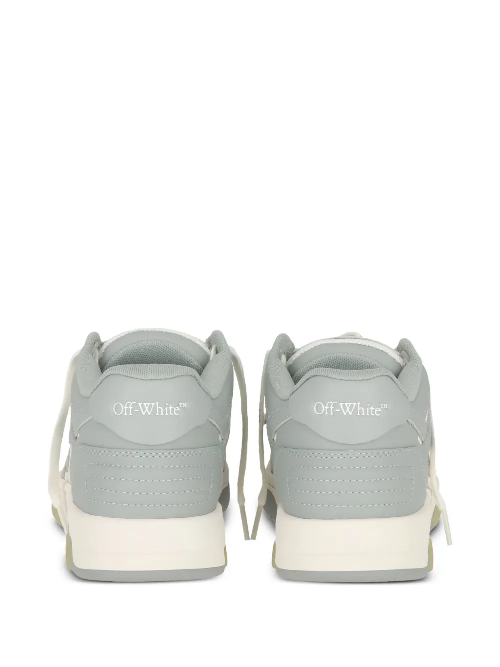 Off-White Out of Office Leather Sneakers in Grey, view 3