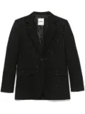 SANDRO sequin-embellished blazer - Black