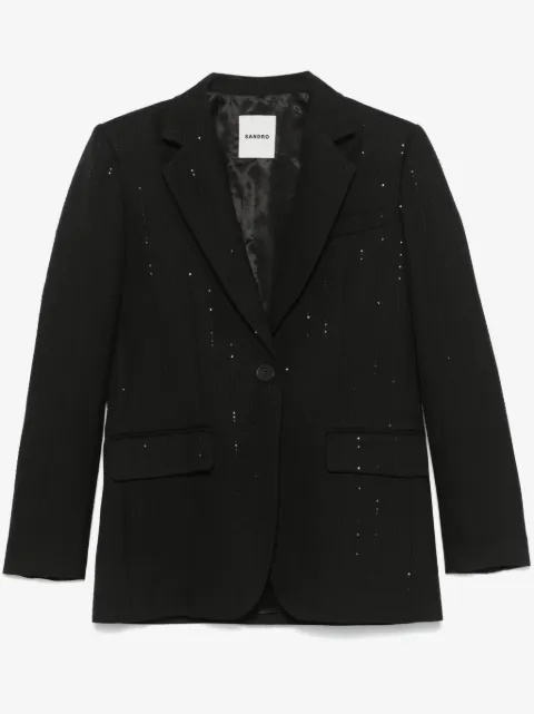SANDRO sequinned suit jacket