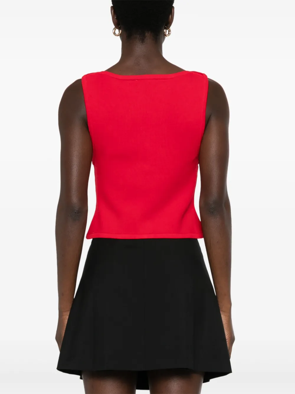 SANDRO Cropped tanktop Rood