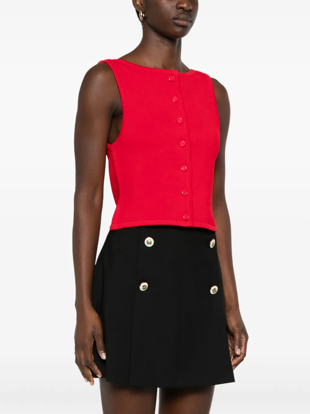SANDRO Cropped tanktop Rood