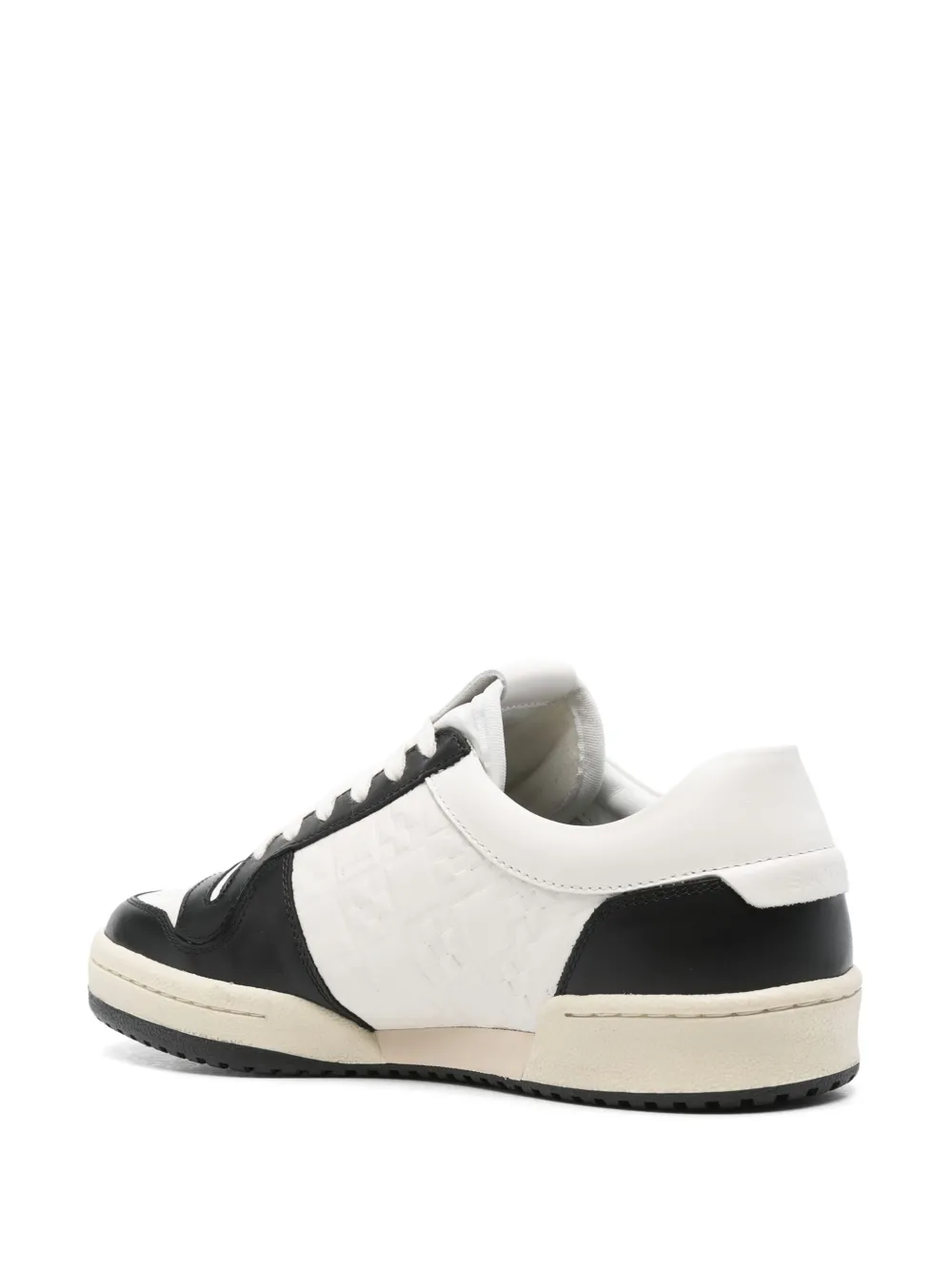 SANDRO Low-top leren sneakers Wit