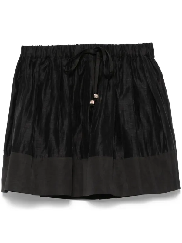 【海外限定】Sandroスカート☆Flared Woven Mini Skirt 25837928_57691056_600.jpg
