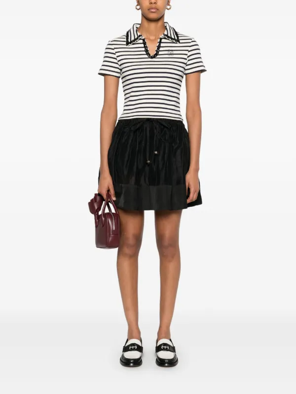 【海外限定】Sandroスカート☆Flared Woven Mini Skirt SANDRO Flared Mini Skirt | Black | FARFETCH