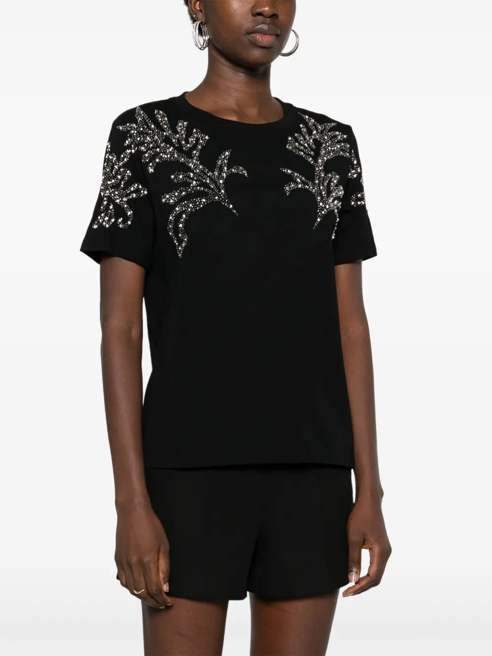 SANDRO Blouse verfraaid met kralen Zwart