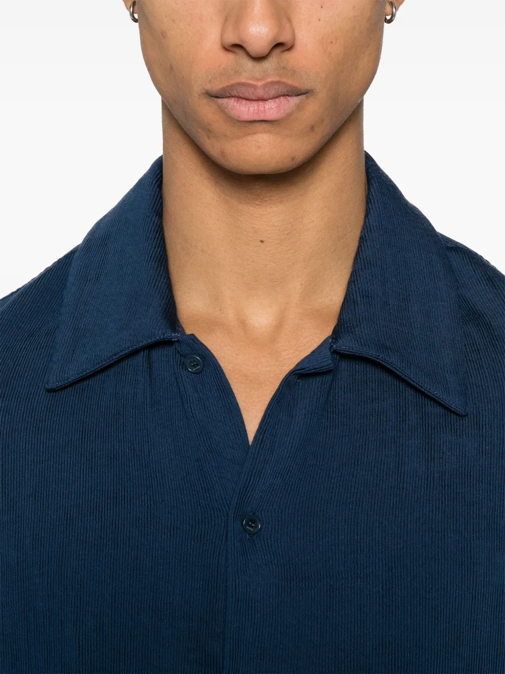 SANDRO Geplooide Overhemd Blauw