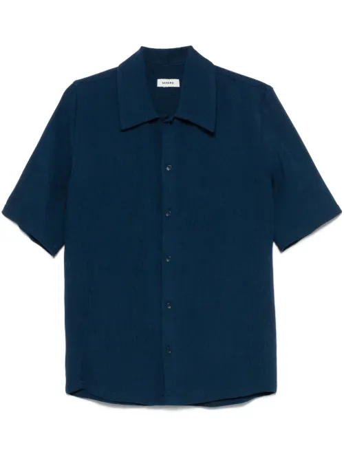 Chemise à effet plissé - SANDRO - Modalova