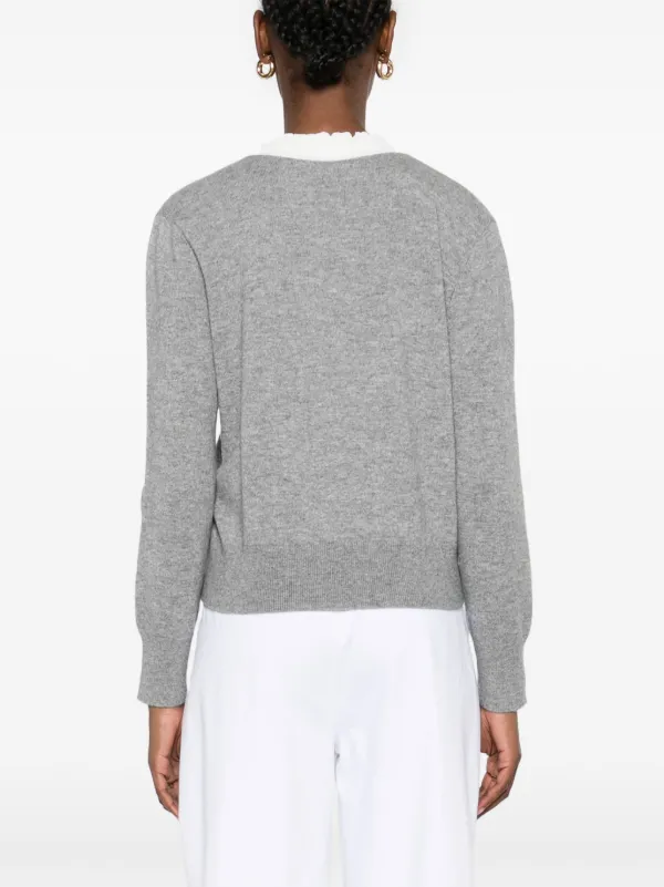 SANDRO Vネック セーター | グレー | FARFETCH JP
