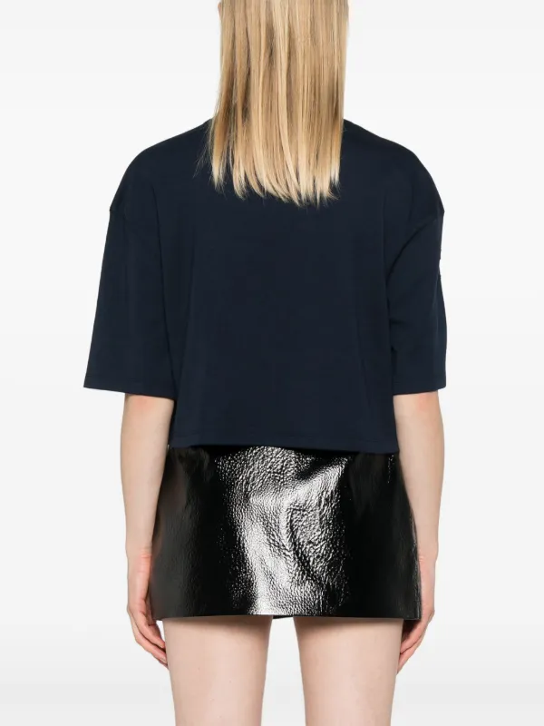 SANDRO rhinestone-embellished T-shirt | Blue | FARFETCH