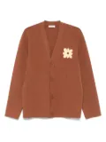 SANDRO flower-patch cardigan - Brown