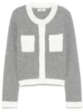 SANDRO two-tone cardigan - Grey