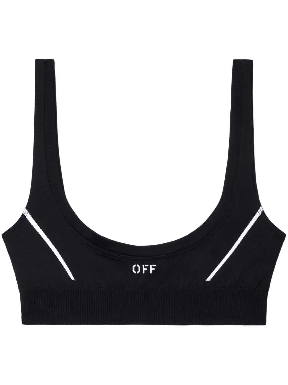 Off-White Off Stamp sports bra – Black