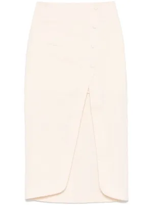 ★SANDRO★スリット ペンシルスカート フローラルアップリケ付 Sandro Paris ペンシルスカート通販 - Farfetch