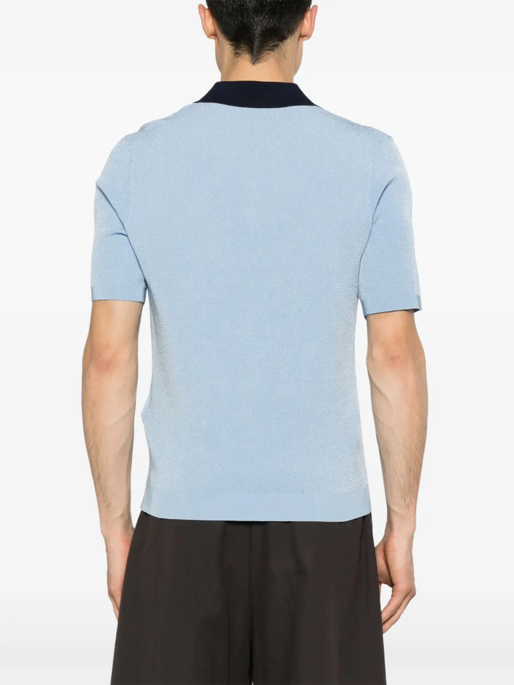 SANDRO Tweekleurig poloshirt Blauw